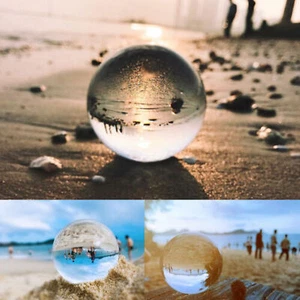 50-80mm Lens Ball Clear Glass Crystal Healing Ball Sphere Crystals Photography - Picture 1 of 19