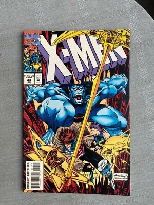 X-MEN VOLUME 2 N°34 VO EN EXCELLENT ÉTAT / NEAR MINT - Photo 1/2