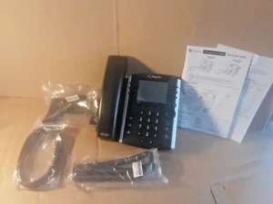 NEW POLY VVX 411 IP Phone Black Wired Handset TFT 12 Lines VoIP (2200-48450-019) - Afbeelding 1 van 20