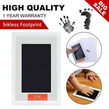 Black Baby Safe Print Ink Pad Touch Nontoxic Inkless Footprint Handprint Kit USA