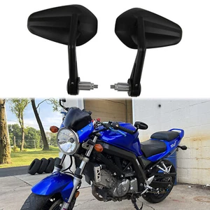7/8" Motorcycle Handle Bar End Side Rearview Mirror For Suzuki SV650 1000 DRZ400 - Picture 1 of 10