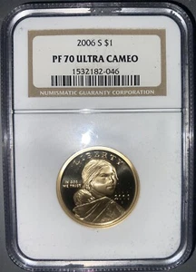 Dólar Sacagawea 2006 S Proof NGC PF70 Ultra camafeo - Imagen 1 de 2