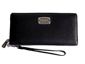 Michael Kors Damen Geldbörse Portemonnaie Wallet JET SET ITEM schwarz Leder - Picture 1 of 6
