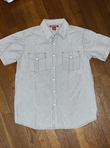 Camicia Montag M con bottoni M righe blu nuova con etichetta - Foto 1 di 6