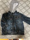 Guess Toddler Jean Jacket Unisex 18 Months With Snaps & Zippered  Hood Attached