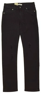 Levi's Girl's Distressed Adjustable Waist Boyfriend Jeans-Black - Image 1 of 2