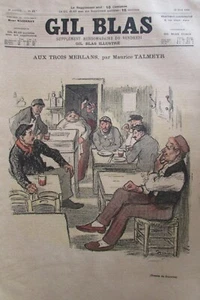 JOURNAL GIL BLAS N° 21 de 1896 DESSINS de STEINLEN TEXTE de ALBERT SAMAIN   - Bild 1 von 3