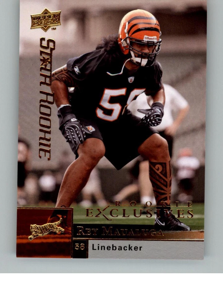 2009 Upper Deck Rookie Exclusives Rey Maualuga 43   Cincinnati Bengals - Image 1 of 2