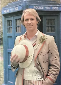 More details for autographed peter davison postcard, doctor who, early 80s, good condition, rare