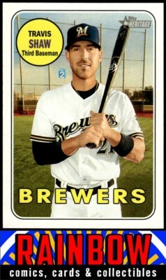 2018 Topps Heritage #204 Travis Shaw - Image 1 of 2