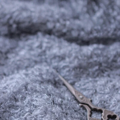 Faux Fake Curly Fur Fabric 1M Teddy Animal Plush Material Craft 66 inches width - Image 1 of 4