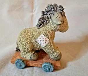 Vintage Cherished Teddies DONKEY Friendshp Pulls Us Through @1993 P. Hillman - Picture 1 of 7