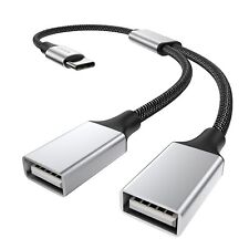 USB C Splitter type c to Dual USB A Female Adapter Type C to Dual USB A Double