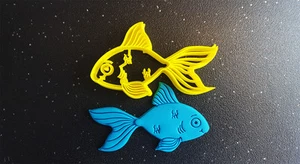 Cortador de galletas Goldfish - Impreso en 3D - Cortador de galletas de panadería - Cortador de galletas de pescado  - Imagen 1 de 5