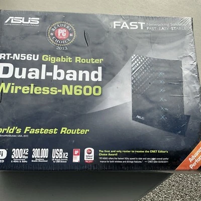 Asus RT-N56U 4-Port Gigabit Wireless-N Router 2.4 And 5 GHz 300 Mbps - Image 1 of 4