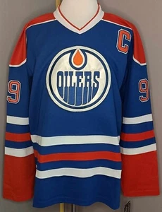 Wayne Gretzky Edmonton Oilers Orange & Blue "1981-1996 Throwback" CCM NHL Jersey - Picture 1 of 2