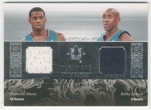 2006-07 Ultimate Collection Combos Jerseys Dual #MJ Desmond Mason/Bobby Jackson