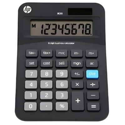 Royal 91073B HP 8-Digit Desktop Calculator Plastic Battery/Solar Power LCD - Image 1 of 2