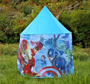 play tent for kids CHILDREN Castle TENT Boys Avengers Heroes Fun PLAYHOUSE GIFT - Picture 1 of 7