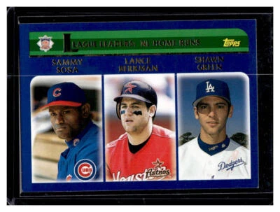 2003 Topps #345 National League Home Run Leaders - Image 1 of 2