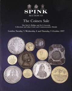 SPINK #121 COINEX SALE Neil S Phillips &Azevedo Collections Coins Medals 10/1997 - Picture 1 of 2