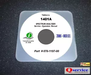 Tektronix TEK 1401A SERVICE - OPERATORS MANUAL CD With Complete A3 Diagrams - Picture 1 of 1