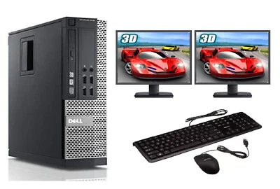 Gaming PC Intel Core i7 8GB 1TB GT730 DUAL SCREEN Windows 10 ULTRA FAST - Image 1 of 4