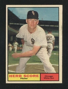 #185 HERB SCORE, White Sox - 1961 Topps: EX, R Border Factory Smudge 61T-06 - Bild 1 von 3