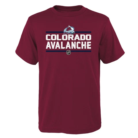 Outerstuff NHL Colorado Avalanche Youth Boys Epitome Short Sleeve Tee, Large( Cover