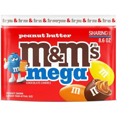 M&M's Mega Peanut Butter Share Size - 8.6 oz - Image 1 of 4