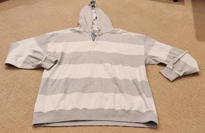 L.L. Sudadera con Capucha Bean Gris Henley Hecha en EE. UU. De Colección Peso Pesado Unisex 2XL Foto 1 de 4