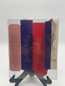 Lot Of 4 - Louisville Kennel Club Dog Show Ribbons 1948 & 1949 & 1952 Vegetables - Picture 1 of 4