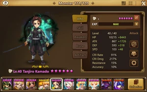 Summoners Wars Tanjiro Kamado Light - Picture 1 of 5