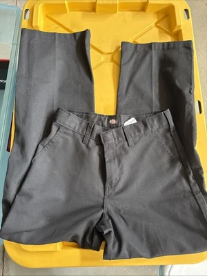 Pantalones de vestir Dickies negros, niños talla 12 Foto 1 de 3