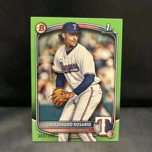 2025 BOWMAN PROSPECT ALEJANDRO ROSARIO 1ST BOWMAN NEON GREEN /399 #BP-125 - Picture 1 of 3