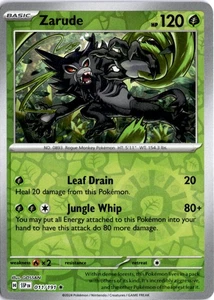 Zarude Rare SV08: Surging Sparks 011/191 NM - Bild 1 von 2