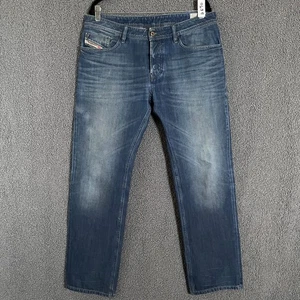 Diesel Waykee Regular Straight Button Fly Jeans - Men's Size 33*30 - Blue - Picture 1 of 11