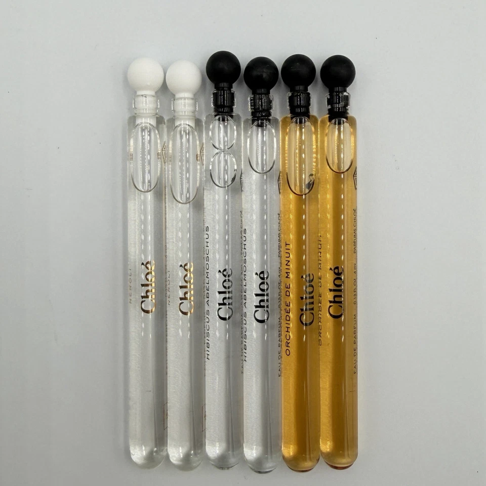 JUEGO DE 6 PIEZAS CHLOÉ ATELIER DES FLEURS NEROLI/ORQUÍDEA/HIBISCO DOS POR CADA 4 ML EDP Foto 1 de 4