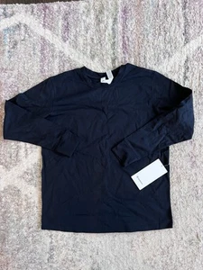 Lululemon All Yours Heavyweight Cotton Long Sleeve Black Size 6 NEW - Picture 1 of 1