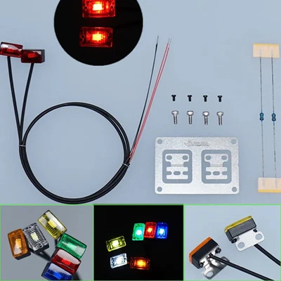 2pcs LED 3V Position Lamp Side Light for 1/14 Tamiya RC Truck Car Accessories - Image 1 of 4