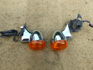 OEM HARLEY DAVIDSON ROAD GLIDE CHROME FRONT TURN SIGNAL SET 2015 - 2024 - Picture 1 of 6