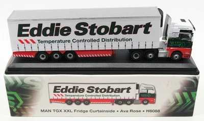 Atlas Editions 1/76 Scale 4 649 135 MAN TGX Fridge Curtainside - Stobart H6088 - Image 1 of 3