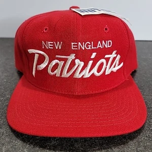 Vintage 80s New England Patriots Sports Specialties Single Line Script Snapback - Picture 1 of 11