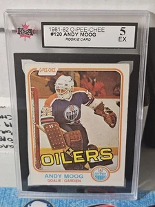 81-82 O-Pee-Chee Andy Moog Rookie KSA 5 🚨🚨🚨 Edmonton Oilers - Picture 1 of 2