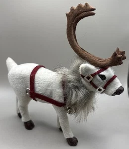 Target Wondershop LARGE 6" Faux Fur Caribou Reindeer Xmas Tree Ornament /Display - Picture 1 of 7