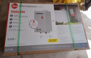 Rheem Performance Plus 9.5 GPM Outdoor Natural Gas Tankless Water Heat - Picture 1 of 5