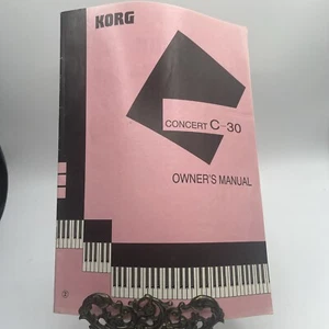 Korg Concert C-30 Owners Manual For Keyboard - Picture 1 of 4