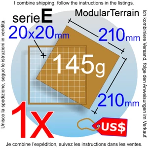 1x MDF Movement Tray 10x10 (E 0mm) 20mm Square Base Warhammer 40k Wargames - Bild 1 von 3