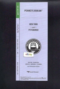 AMTRAK PENNSYLVANIAN 5-7-2012 CALENDARIO/ORARIO NEW YORK-PITTSBURGH - Foto 1 di 1