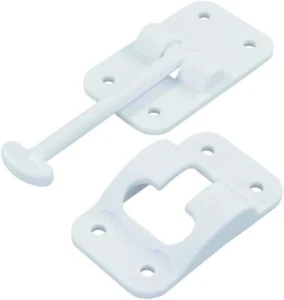 RV 3.5 in white plastic T style door holder catch w screws RV Designer E231 - Bild 1 von 1